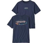Patagonia - Camisetas - M's '95 Oval Logo T-Shirt New Navy Kaleido - Talla M - Azul marino Azul marino M
