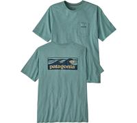 Patagonia - Camisetas - M's Boardshort Logo Pocket Responsibili-Tee Blue Sage - Talla XL - Azul Azul XL