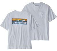 Patagonia - Camisetas - M's Boardshort Logo Pocket Responsibili-Tee White - Talla S - Blanco Blanco S
