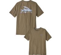 Patagonia - Camisetas - M's Flying Fish Responsibili-Tee Flying Fish Mthr Tree Abndnt Blue - Talla M - Azul marino Azul marino M