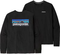 Patagonia - Camisetas - M's L/S P-6 Logo Responsibili-Tee Black - Talla 126-132 - Negro Negro 126-132