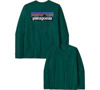 Patagonia - Camisetas - M's L/S P-6 Logo Responsibili-Tee Cascade Green - Talla 126-132 - Verde Verde 126-132