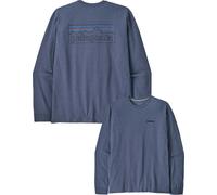 Patagonia - Camisetas - M's L/S P-6 Logo Responsibili-Tee P-6 Outline: Current Blue - Talla XL - Azul Azul XL