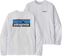 Patagonia - Camisetas - M's L/S P-6 Logo Responsibili-Tee White - Talla XL - Blanco Blanco XL