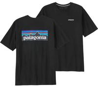Camiseta Patagonia P-6 Logo Responsibili-tee (Negro) hombre