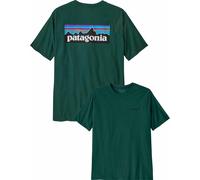 Patagonia - Camisetas - M's P-6 Logo Responsibili-Tee Cascade Green - Talla L - Verde Verde L