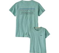 Patagonia - Camisetas mujer - W's P-6 Logo Responsibili-Tee P-6 Outline: Virtually Blue para Mujer - Talla 149 - Azul Azul 149