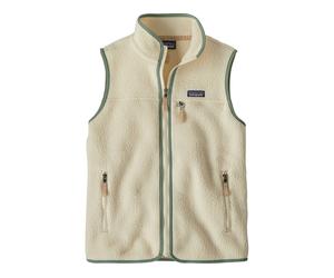 Patagonia Chaleco Retro Pile para Damas verde/blanco L