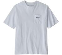 Patagonia - Camisetas - M's Boardshort Logo Pocket Responsibili-Tee White - Talla XL - Blanco Blanco XL