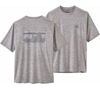 Patagonia - M's Cap Cool Daily Graphic Shirt '73 Skyline/Feather Grey - Talla 141 - Gris Gris 141