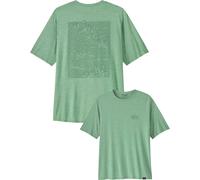 Patagonia - M's Cap Cool Daily Graphic Shirt Strataspire: Ellwood Green X-Dye - Talla M - Verde Verde M
