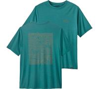 Patagonia - M's Cap Cool Daily Graphic Shirt Strataspire: Wetland Blue X-Dye - Talla M - Azul Azul M