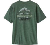 Patagonia M's Cap Cool Daily Shirt - Great Waves camiseta hombre - Canopy Green - Light Canopy Green X-Dye - L