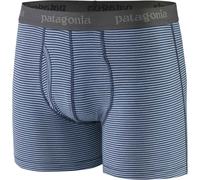 Patagonia - M's Essential Boxer Briefs - 3 in. Fathom Stripe/New Navy de Lana - Talla S - Azul marino Azul marino S