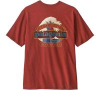 Patagonia Great Waves Responsibili-Tee camiseta para hombre | EU L in Rusty Red