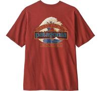 Patagonia Great Waves Responsibili-Tee camiseta para hombre | EU S in Rusty Red
