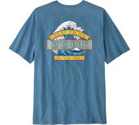 Patagonia M's Great Waves Responsibili-Tee camiseta hombre - Shore Blue - L