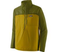 Patagonia - M's Houdini Stash 1/2 Zip P/O Bundle Green w/Graze Green de Nylon - Talla M - Verde Verde M