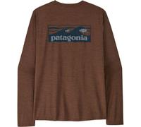 PATAGONIA M's L/s Cap Cool Daily Shirt - Boardshort Logo - Hombre - Marrón - talla S- modelo 2027