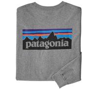 Patagonia M's L/S P-6 Logo Responsibili-Tee camiseta de manga larga hombre - Gravel Heather - M