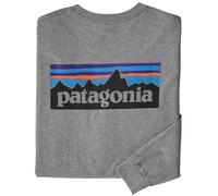 Patagonia M's L/S P-6 Logo Responsibili-Tee camiseta de manga larga hombre - Gravel Heather - S