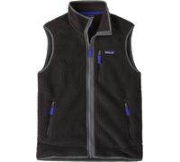 Patagonia - M's Retro Pile Vest Black w/Forge Grey - Talla S - Negro Negro S
