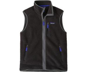 Patagonia - M's Retro Pile Vest Black w/Forge Grey - Talla S - Negro Negro S