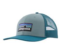 Patagonia P-6 Logo Trucker Hat gorra - Blue Sage