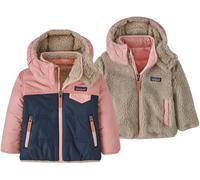 Patagonia - Para menores de 6 años - Baby Reversible Tribbles Hoody New Navy w/Mallow Pink - Talla Infantil 5 años - Rosa Rosa 5 años