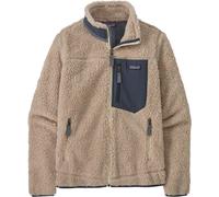 Patagonia - Ropa de esquí de travesía mujer - W's Classic Retro-X Jkt Natural w/Smolder Blue para Mujer - Talla L - Beige Beige L