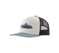 Patagonia - Ropa de senderismo - Fitz Roy Trout Trucker Hat White w/Blue Sage - Blanco Blanco one size