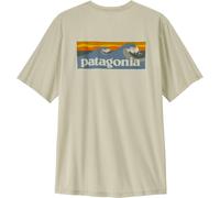 Patagonia - Ropa de senderismo - M's Cap Cool Daily Shirt Boardshort Logo Dyno White - Talla M - Beige Beige M