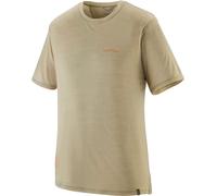 Patagonia - Ropa de senderismo - M's Cap Cool Merino Blend Graphic Shirt Multi-Pitch Weathered Stone de Lana - Talla S - Beige Beige S