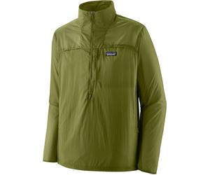 Patagonia - Ropa de senderismo - M's Houdini Stash 1/2 Zip P/O Caper Green de Softshell - Talla L - Verde Verde L
