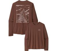 Patagonia - Ropa de senderismo - M's L/S Cap Cool Daily Shirt - Cloud Crag Berm Brown Light X-Dye - Talla L - Marrón Marrón L
