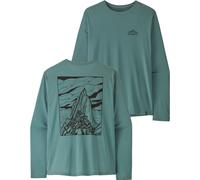 Patagonia - Ropa de senderismo - M's L/S Cap Cool Daily Shirt - Cloud Crag Blue Sage Light Blue Sage X-Dye - Talla M - Azul Azul M