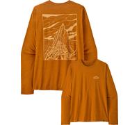 Patagonia - Ropa de senderismo - M's L/S Cap Cool Daily Shirt - Cloud Crag Cinnamon Brown Dark X-Dye - Talla XL - Marrón Marrón XL