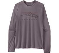 Patagonia - Ropa de senderismo - M's L/S Cap Cool Trail Shirt - Stratapeaks May Grey - Talla XL - Gris Gris XL