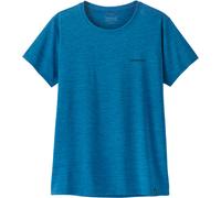 Patagonia - Ropa de senderismo mujer - W's Cap Cool Daily Shirt Boardshort Logo Aquatic Blue Light X-Dye para Mujer - Talla S - Azul Azul S