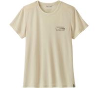 Patagonia - Ropa de senderismo mujer - W's Cap Cool Trail Shirt Stratapeaks Dyno White para Mujer - Talla M - Beige Beige M