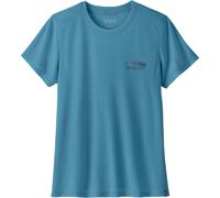 Patagonia - Ropa de senderismo mujer - W's Cap Cool Trail Shirt Stratapeaks Shore Blue para Mujer - Talla L - Azul Azul L