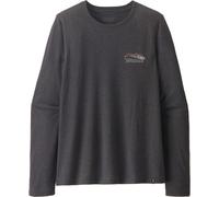 Patagonia - Ropa de senderismo mujer - W's L/S Cap Cool Trail Shirt - Stratapeaks Ink Black para Mujer - Talla S - Negro Negro S