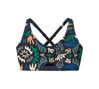 Patagonia - Ropa de senderismo mujer - W's Maipo Low Impact Adjustable Bra Kaleido Black para Mujer - Talla S - Negro Negro S