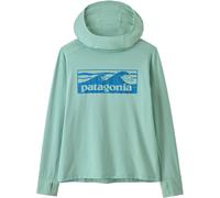 Patagonia - Ropa para niños - K's Cap SW Hoody Boardshort Logo Tones Thin Ice - Talla Infantil XXL - Azul Azul XXL