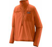 Patagonia - Ropa trail running mujer - W's Houdini Stash 1/2 Zip P/O Rock Melon de Nylon - Talla M - Naranja Naranja M