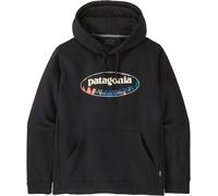 Patagonia - Sudaderas - M's '95 Oval Logo Uprisal Hoody Black Kaleido - Talla L - Negro Negro L