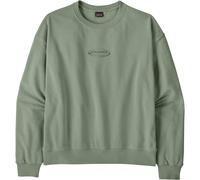 Patagonia W's '95 Oval Logo Daily Crew sudadera mujer - Cover Green - XS