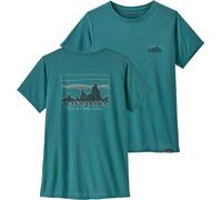 Patagonia - W's Cap Cool Daily Graphic Shirt '73 Skyline: Wetland Blue X-Dye para Mujer - Talla 126-132 - Azul Azul 126-132