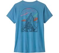 Patagonia W's Cap Cool Daily Shirt - Cloud Crag camiseta mujer - Shore Blue-Light Shore Blue X-Dye - XS