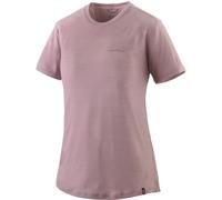 Patagonia - Ropa de senderismo mujer - W's Cap Cool Merino Blend Graphic Shirt Multi-Pitch Quiet Violet para Mujer de Lana - Talla S - Púrpura Púrpura S